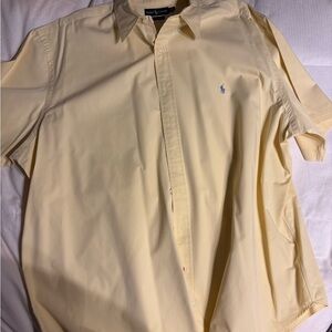 Ralph Lauren Men's Cream Button-Down Shirt